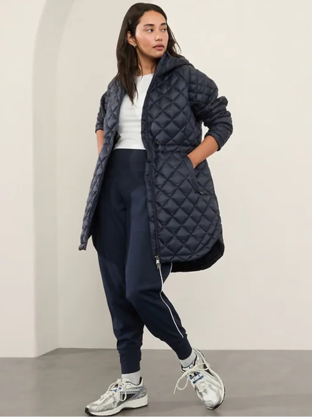 Athleta Whisper Featherless Parka Coat Jacket